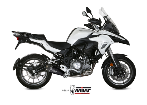 r5ogehf2k1pze3kxpeoqfg3d-large.png ท่อ Mivv สำหรับ BENELLI TRK 502 2017 > 2022 | SLIP-ON DELTA RACE BLACK STAINLESS STEEL